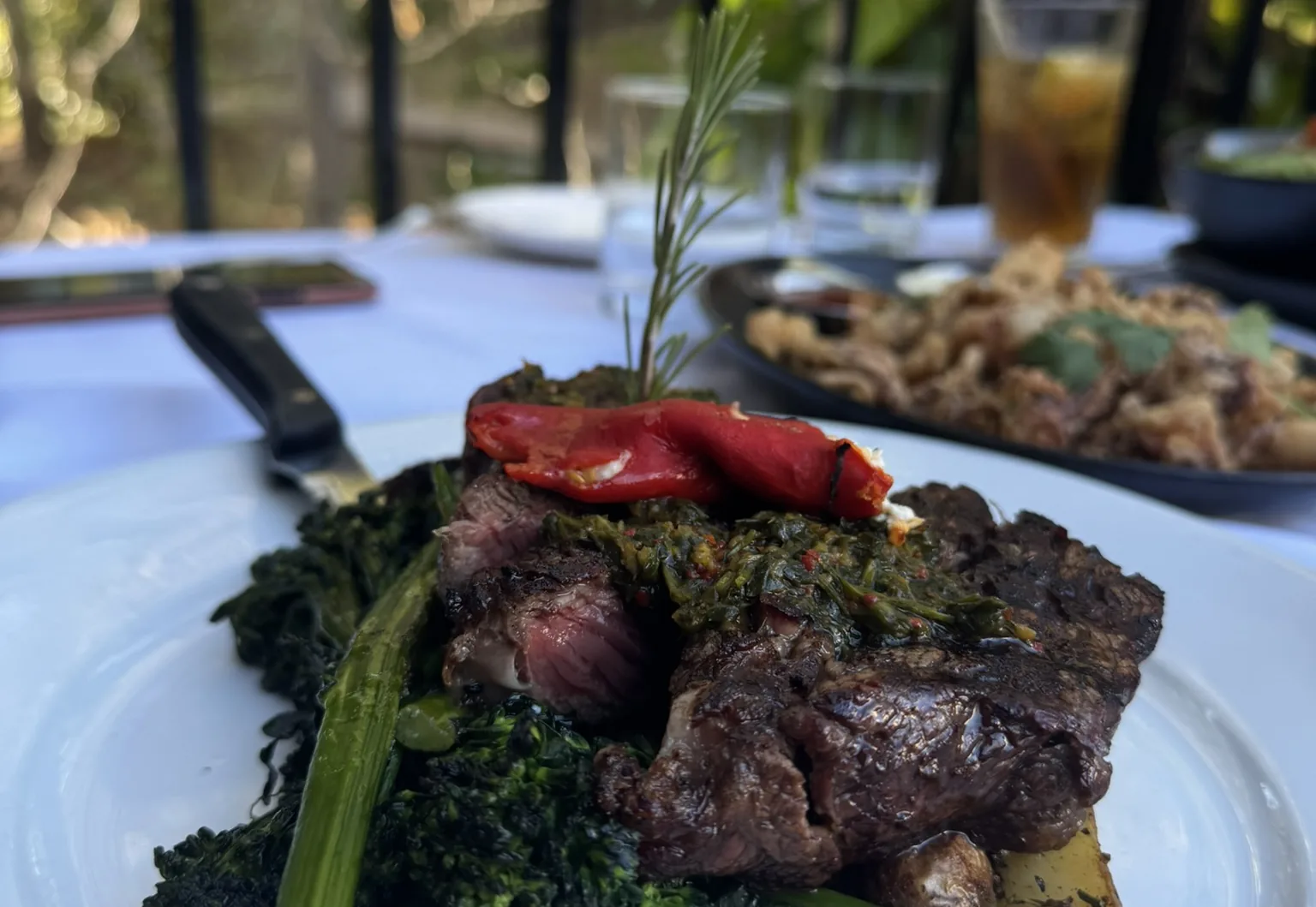 Editorial steakhouse image illustrating the dining theme